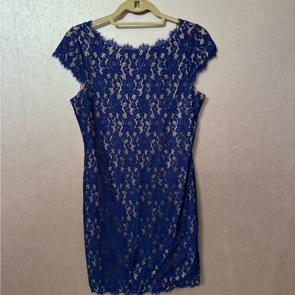 Eliza J Royal Blue Lace Mini Dress